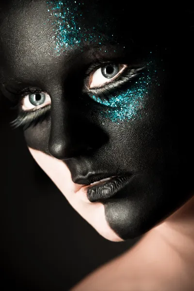 Black makeup — Stock Photo, Image