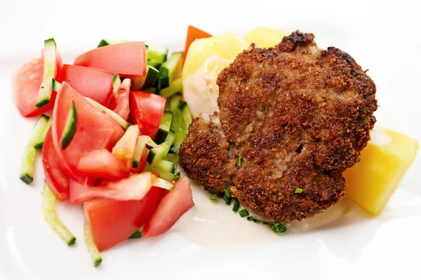 Stock image Cutlet with vegetables