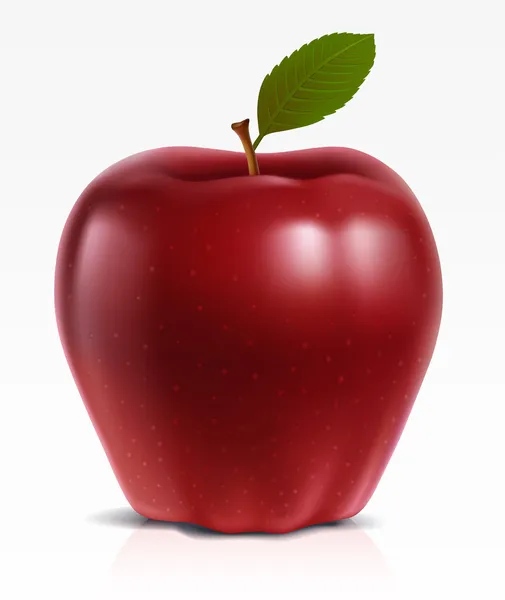 Červené jablko — Stockový vektor