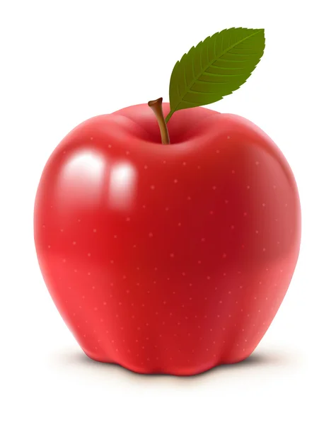 Κόκκινο μήλο — Διανυσματικό Αρχείο