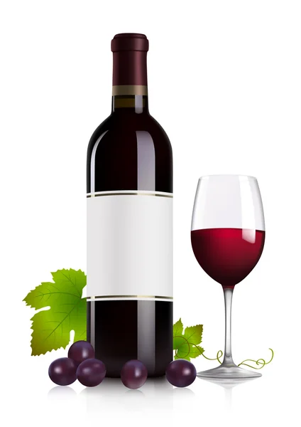 Red wine — Stock Vector