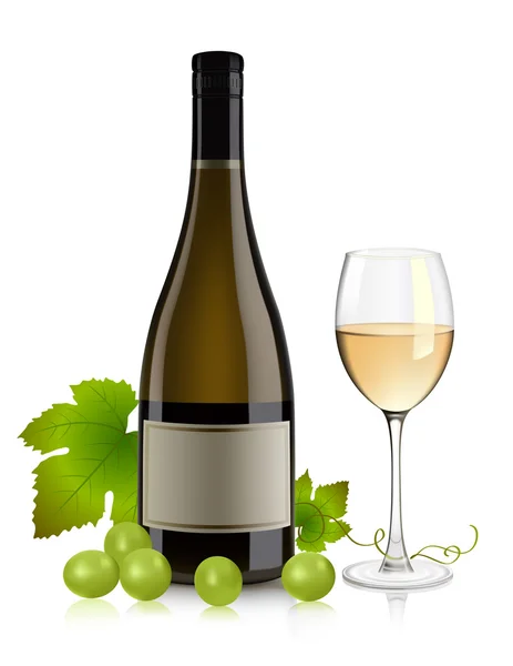 Белое вино — стоковый вектор