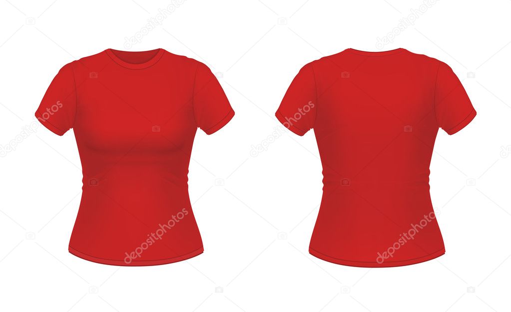 Red women's T-shirt