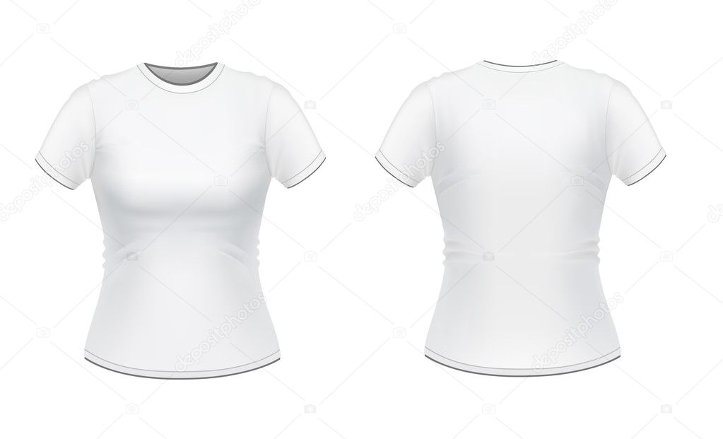 White women's T-shirt
