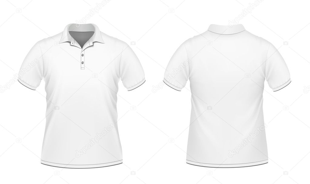White men's polo shirt Stock Vector Image by ©v.ryabinina #5854803