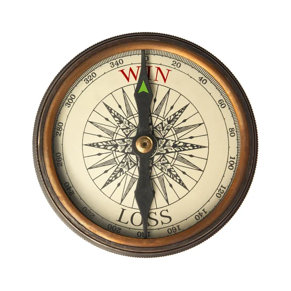 Success compass guides to win — Stock Photo, Image