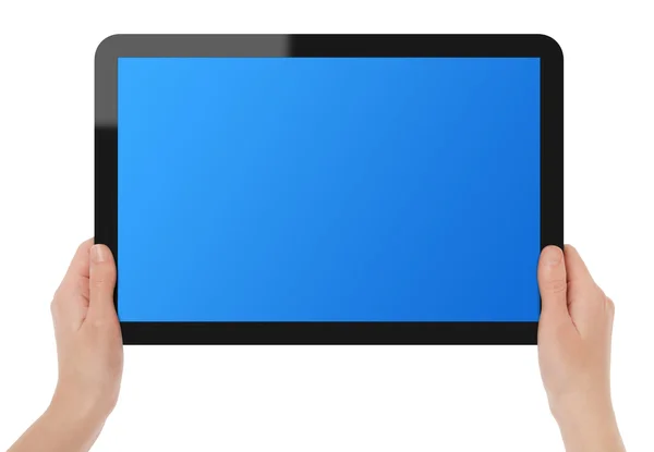 Anläggningen pekskärm tablet — Stockfoto