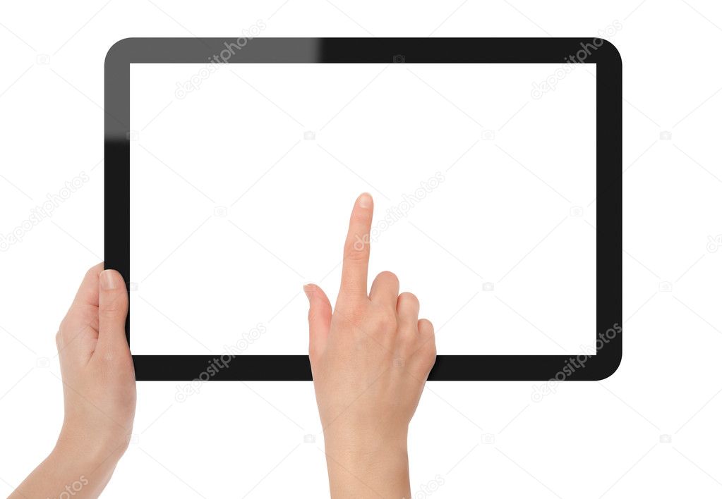 Holding and Point on Tablet PC