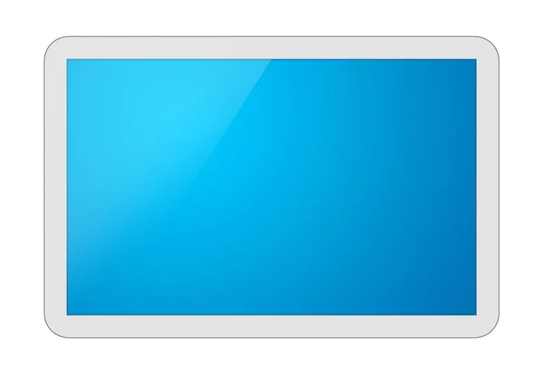 Weißer Tablet-PC — Stockfoto