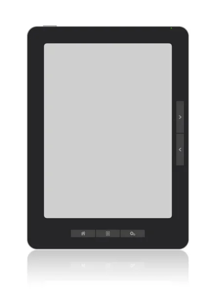 Portable E-Book Reader with Clipping path — Stock Photo, Image