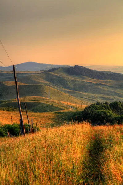 Холмы Румынии — стоковое фото