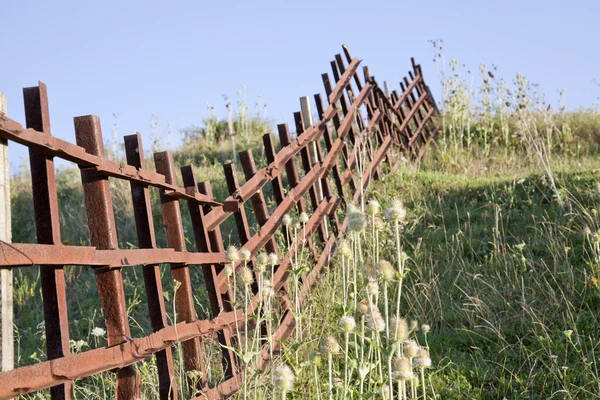 古い鉄のフェンス — ストック写真
