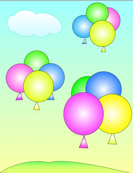 Gökyüzünde balonlar