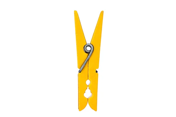 Clothespin żółty — Zdjęcie stockowe