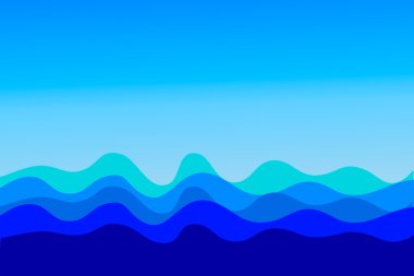 Sea waves clipart