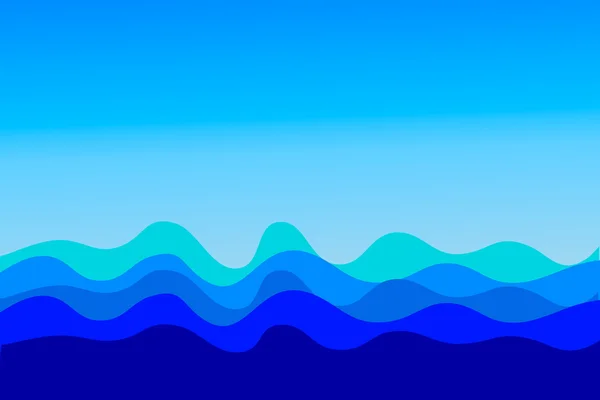 Deniz dalgaları — Stok Vektör