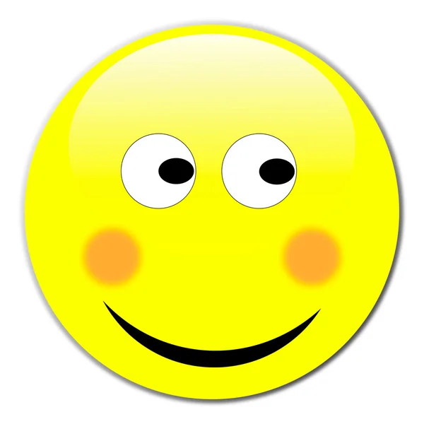 Bouton sourire — Image vectorielle