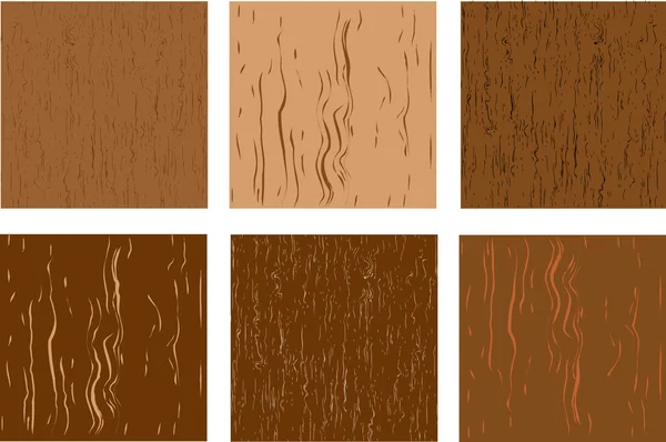 stock vector Set of wooden texture