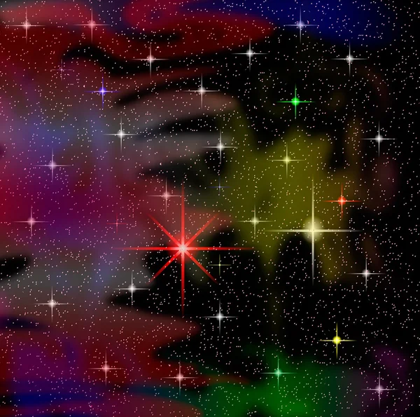 Векторное ночное небо — стоковый вектор