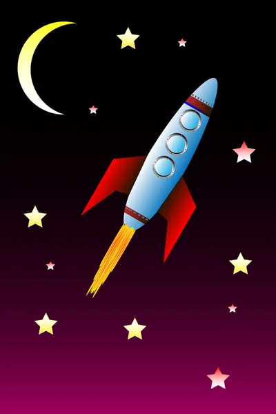 Cohete espacial — Archivo Imágenes Vectoriales