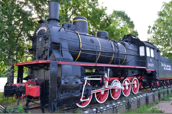 Russian obsolete steam locomotive