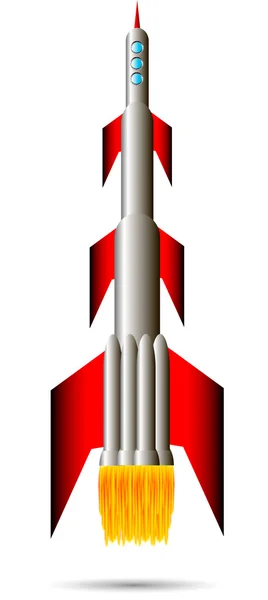 Arrancando cohete — Archivo Imágenes Vectoriales