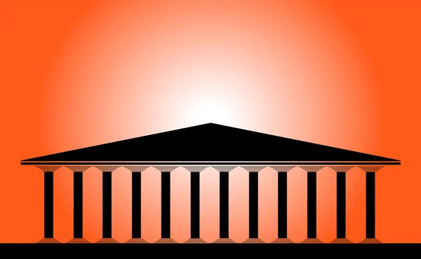 Templo grego — Vetor de Stock