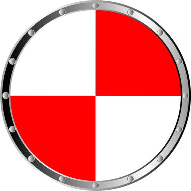 Round shield clipart