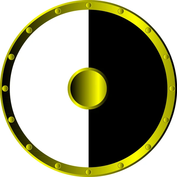 Bouclier rond — Image vectorielle