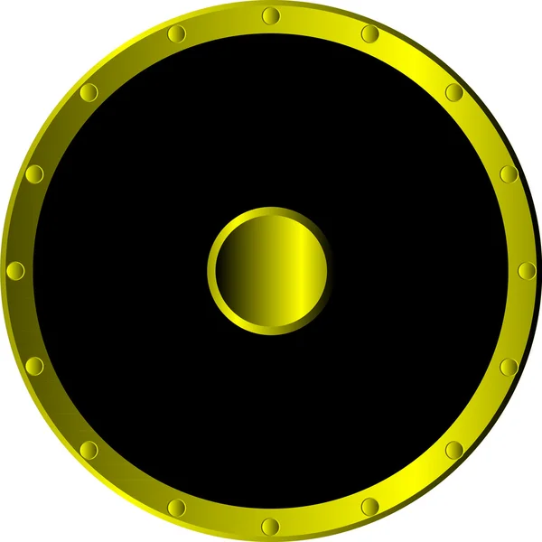 Round shield — Stock Vector