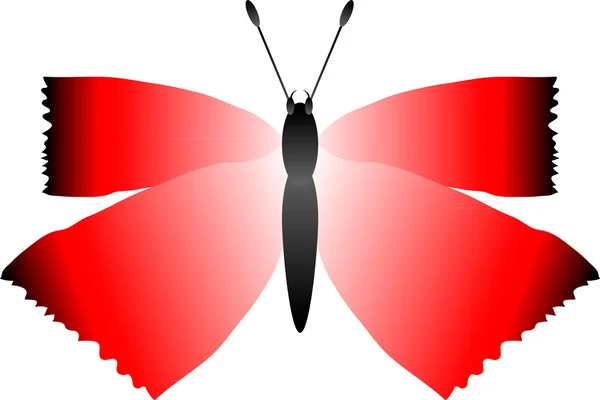 Beyaz kelebek — Stok Vektör
