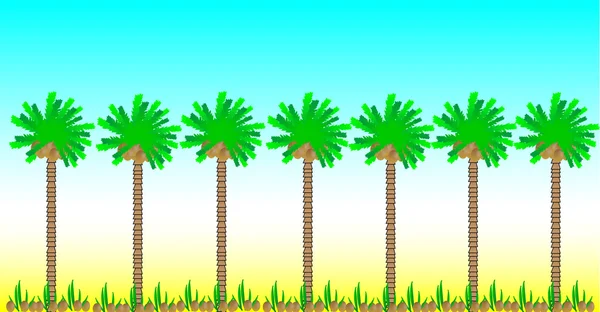 Palmen — Stockvektor