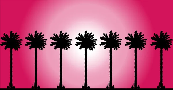 Palmiye ağaçları — Stok Vektör