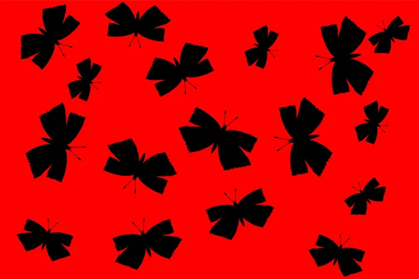 Vlinders silhouet — Stockvector