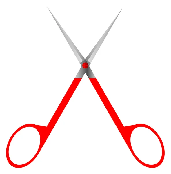 Nůžky na bílém pozadí — Stockový vektor