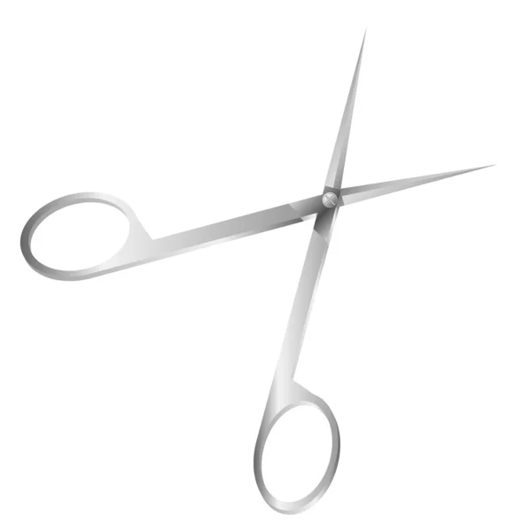 stock vector Scissor on white