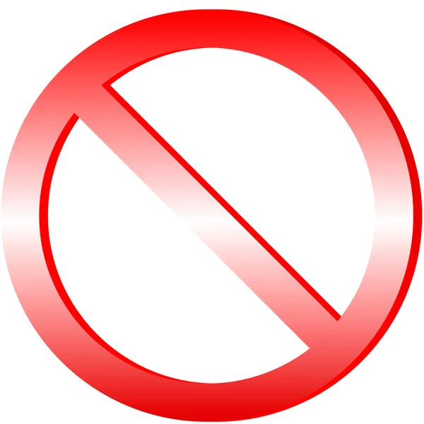 Prohibited Sign — Stock Vector