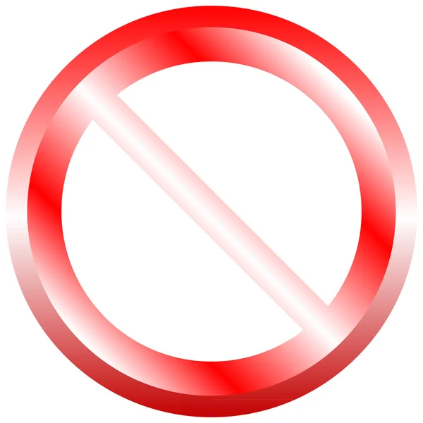 Prohibited Sign — Stock Vector