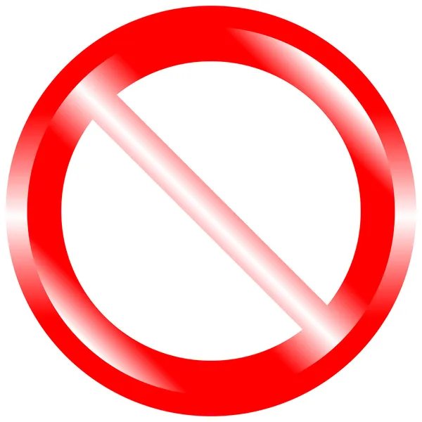 Prohibited sign — Stock Vector