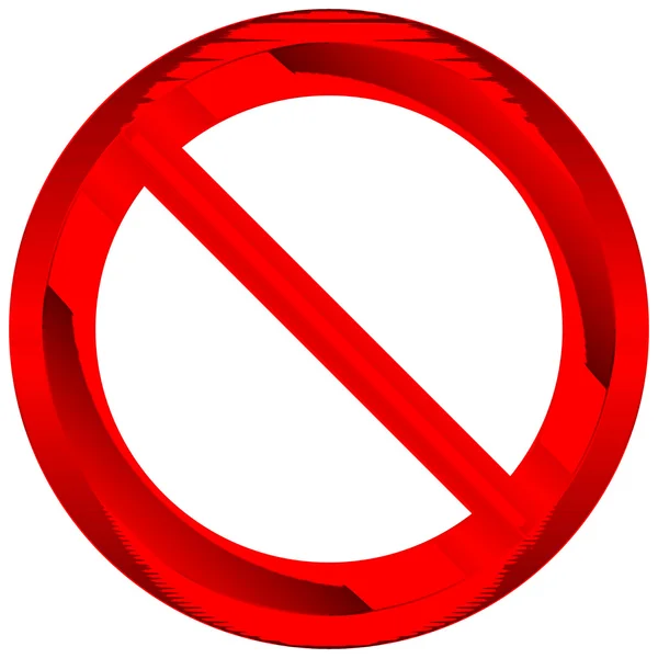 Запрещённый знак — стоковый вектор