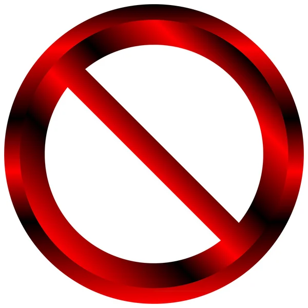 Запрещённый знак — стоковый вектор