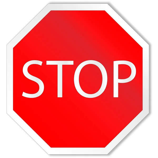 Зупинити дорожній знак — стоковий вектор