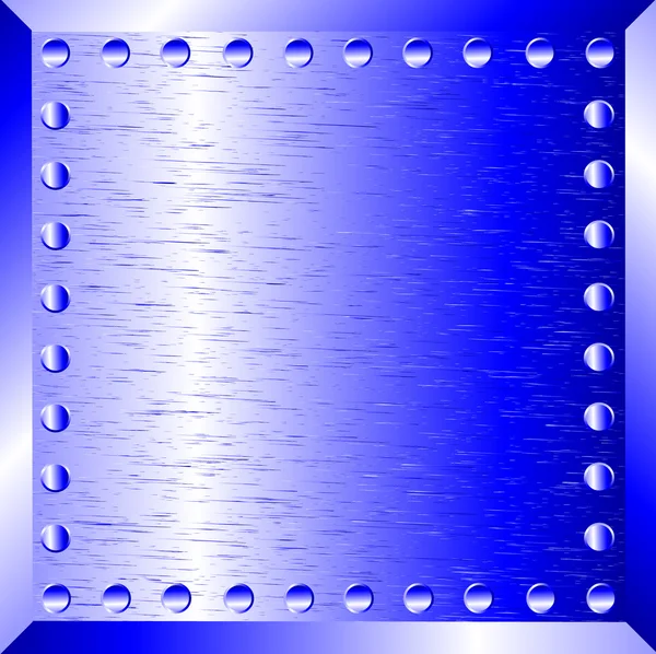 Blauer Metallhintergrund — Stockvektor