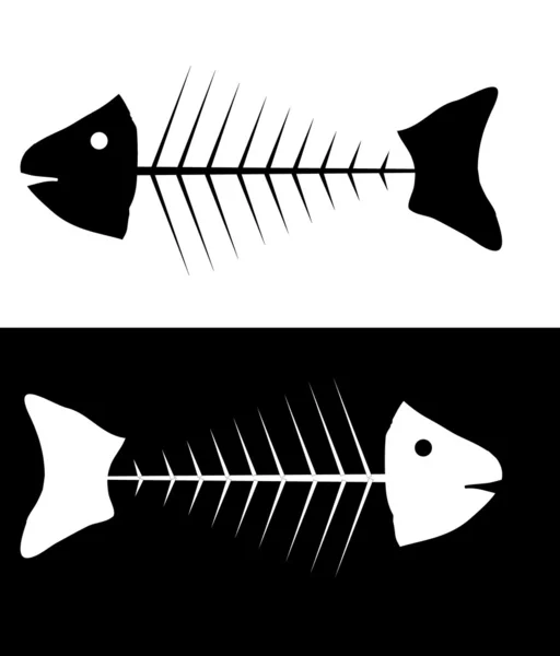Fischskelette — Stockvektor