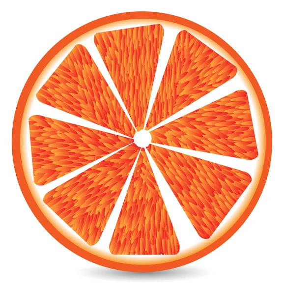 Часточку апельсина — стоковий вектор