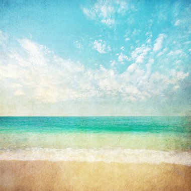 Summer beach background clipart