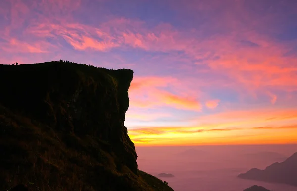 Восход солнца на вершине — стоковое фото