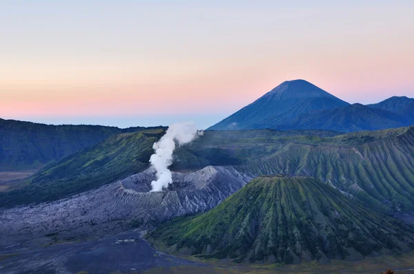 Mount Bromo volcano at sunrise, Indonesia, Java — Stock Photo, Image