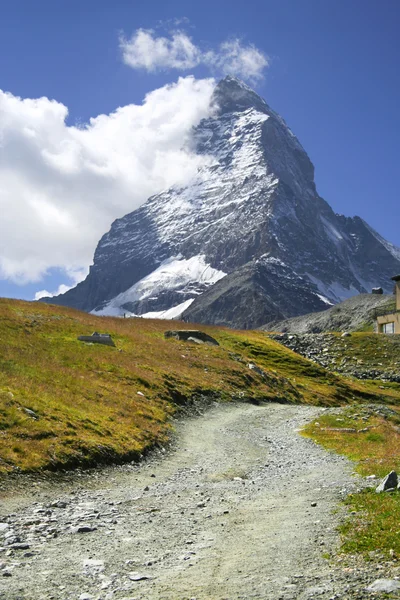 Trail naar matterhorn, zermatt — Stockfoto