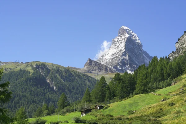 Trail naar matterhorn, zermatt — Stockfoto